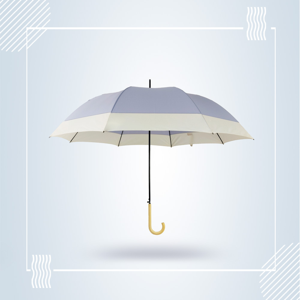 清新小木桿長柄傘